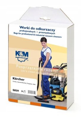 5x WORKI FLIZELINOWE K&M do odkurzacza KARCHER MV3 WD3 SE 4001