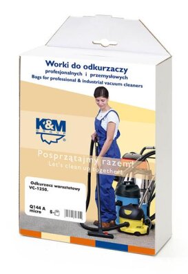 5x WORKI FLIZELINOWE K&M do odkurzacza NITEO TOOLS BIEDRONKA