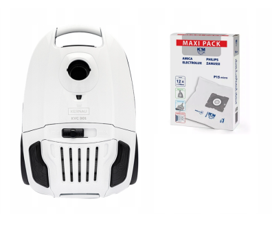 Odkurzacz workowy KERNAU KVC 301 700W + worki 12sz 