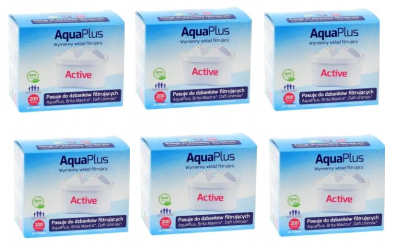 6x FILTR AQUAPHOR Active do dzbanków filtrujących