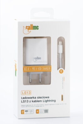 Ładowarka LS13 2 USB PD+QC 3.0 KABEL LIGHTNING
