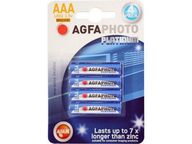 Agfa baterie alkaliczne AAA LR03 małe paluszki x4