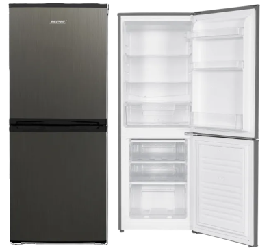 Lodówka MPM-185-KB-42 INOX z zamrażalnikiem dolnym 137cm E klasa