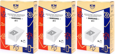 WORKI PAPIEROWE K&M S11 DO ODKURZACZA SAMSUNG ELDOM 15szt