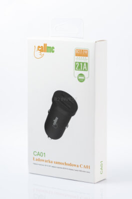 Ładowarka samochodowa CA01 2.1A 2-USB Czarna