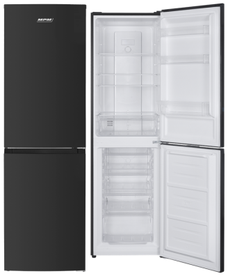 Lodówka z zamrażalnikiem dolnym Total No Frost 180cm MPM-248-FF-57 czarna 