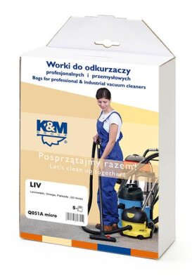 5x WORKI FLIZELINOWE K&M do odkurzacza PARKSIDE DEXTER EINHELL