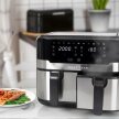FRYTKOWNICA BEZTŁUSZCZOWA 9L XXL PODWÓJNA AIR FRYER 2400W FRYTOWNICA 2KOSZE (5)