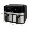 FRYTKOWNICA BEZTŁUSZCZOWA 9L XXL PODWÓJNA AIR FRYER 2400W FRYTOWNICA 2KOSZE (8)