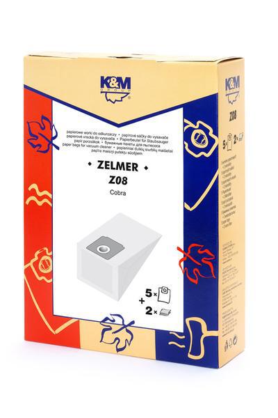 WORKI PAPIEROWE K&M Z08 5szt ZELMER COBRA/COBRA PLUS/LLOYDS (1)