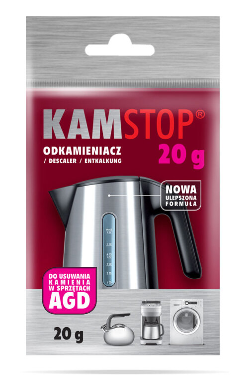 Jednorazowy odkamieniacz w saszetce do urządzeń AGD Kamstop 20 g