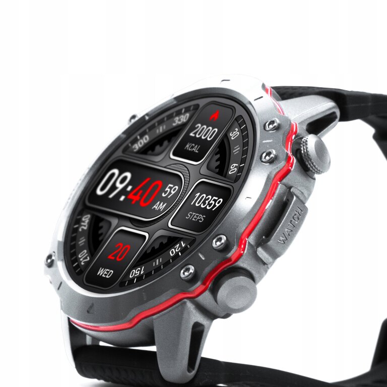 Smartwatch Kiano Watch Sport srebrny (5)