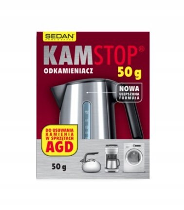 Odkamieniacz saszetka w proszku do urządzeń AGD Sedan Kamstop 50g (3)