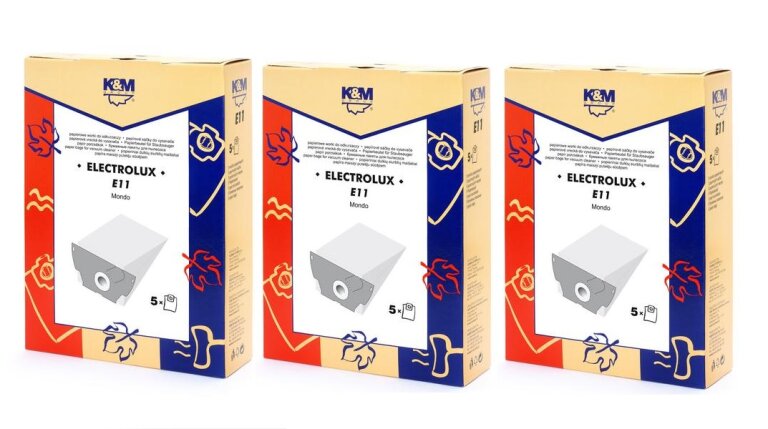 15X WORKI PAPIEROWE K&M E11 DO ODKURZACZA ELECTROLUX MONDO JAGUAR E44 E49
