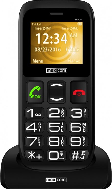 Telefon dla seniora MAXCOM Telefon MM 426 Dual SIM
