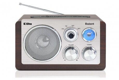 RADIO ELTRA BAŻANT MP3 USB SD OBUDOWA DREWNO DĄB