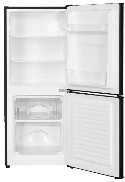 Lodówka z zamrażalnikiem na dole 114cm MPM 108-KB-44 szeroka na 48cm czarna (2)