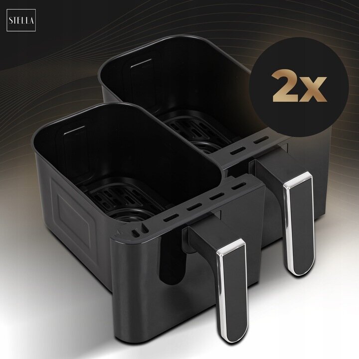 Frytkownica beztłuszczowa STELLA Air Fryer podwójna 4,4 L 2000 W | 2 komory (3)