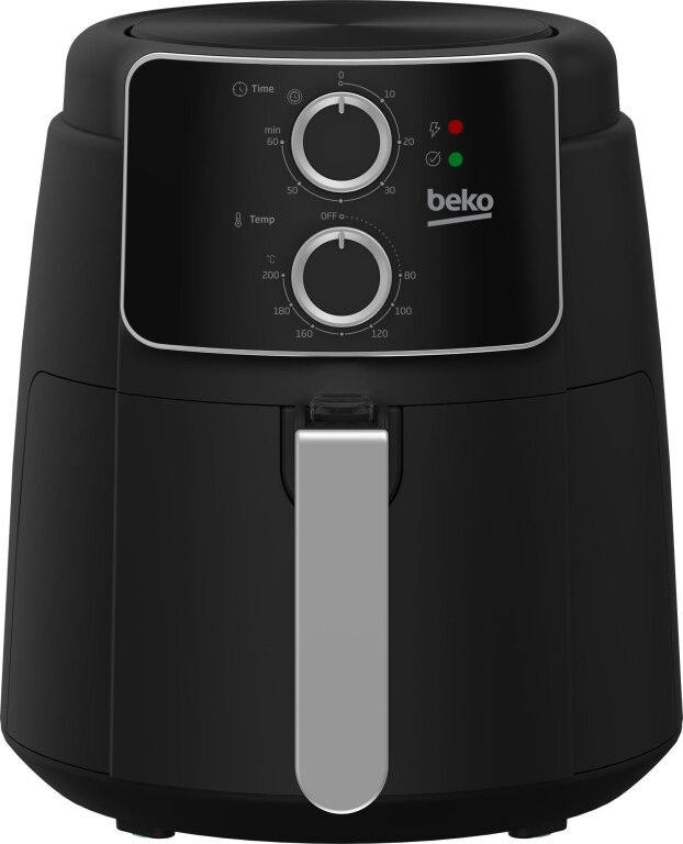 Frytkownica beztłuszczowa z pokrętłami Beko FRL2242B 1500W Timer Czarna