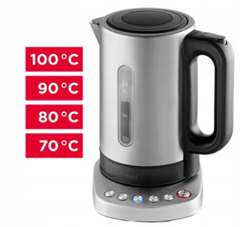 Czajnik elektryczny z regulacją temperatury Concept RK3190 2200 W inox (11)