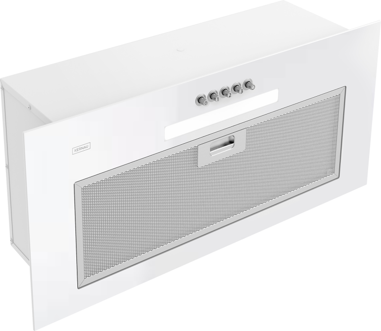 OKAP KERNAU KBHI0160W Glass LED SZKŁO BIAŁY 60CM