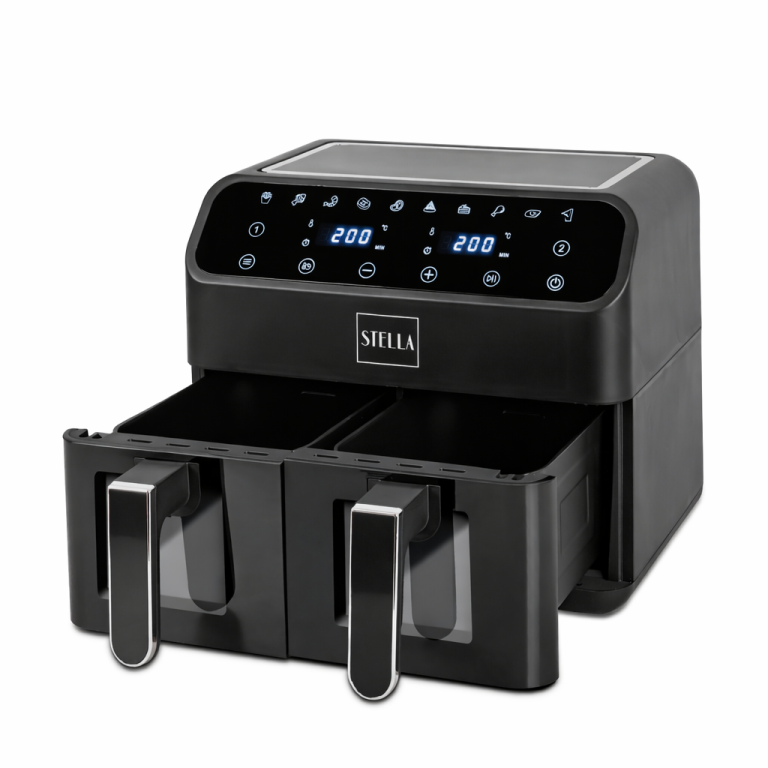 Frytkownica beztłuszczowa STELLA Air Fryer podwójna 4,4 L 2000 W | 2 komory (2)
