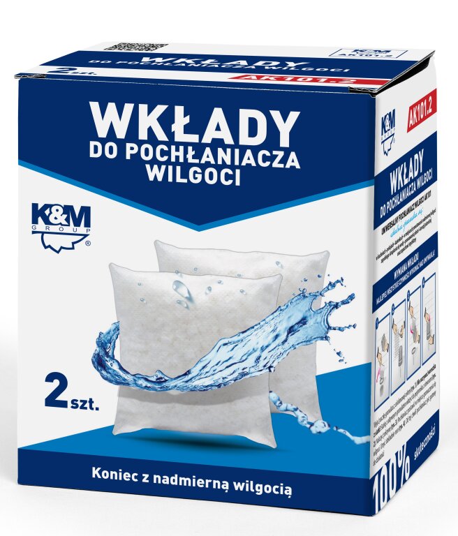 2X WKŁAD ZAPAS DO POCHŁANIACZA WILGOCI K&M komplet