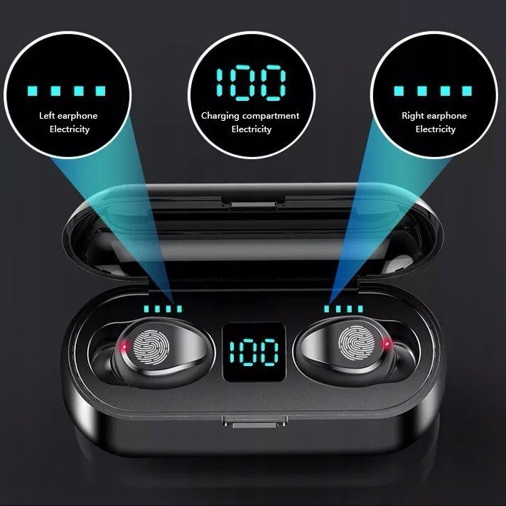 Słuchawki bezprzewodowe bluetooth 5.0 TWS F9-C5 (5)