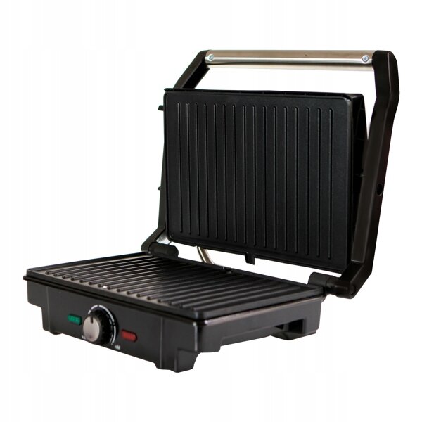 Kontaktowy grill elektryczny Łucznik TG-2018 srebrny/szary 1600 W (3)