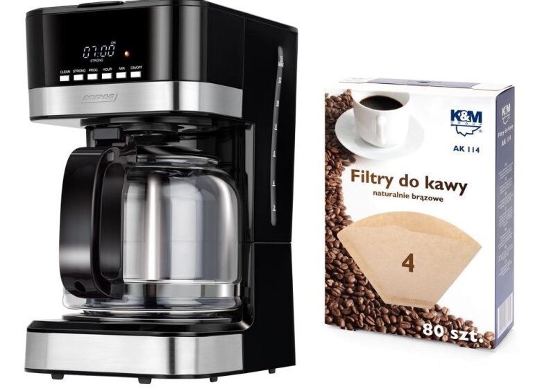 KAWIARKA EKSPRES PRZELEWOWY MPM MKW05 + FILTRY