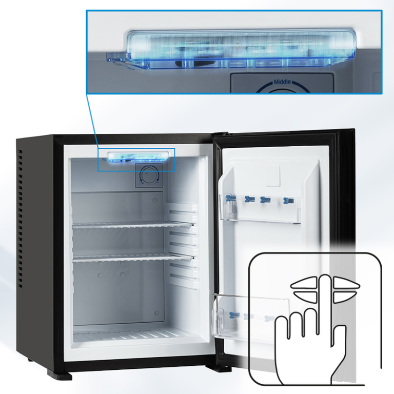 Lodówka Mini bar termoelektryczny MPM 30-MBS-06L szklany front (2)