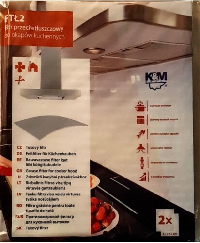 UNIWERSALNY FILTR TŁUSZCZOWY DO OKAPÓW 