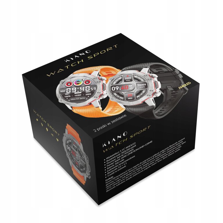 Smartwatch Kiano Watch Sport srebrny (7)