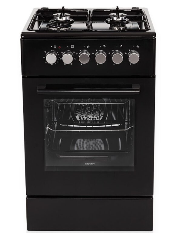 KUCHNIA GAZOWO-ELEKTRYCZNA 50cm MPM-54-KGM-12B czarna