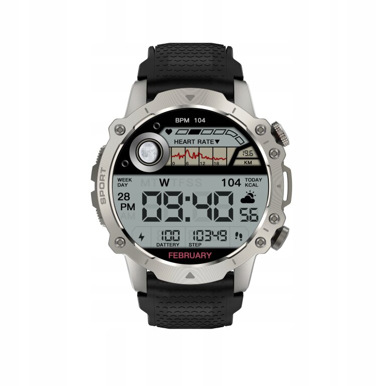 Smartwatch Kiano Watch Sport srebrny (6)