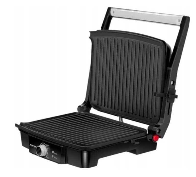 Kontaktowy grill elektryczny MPM MGR-09M srebrny/szary 2000 W