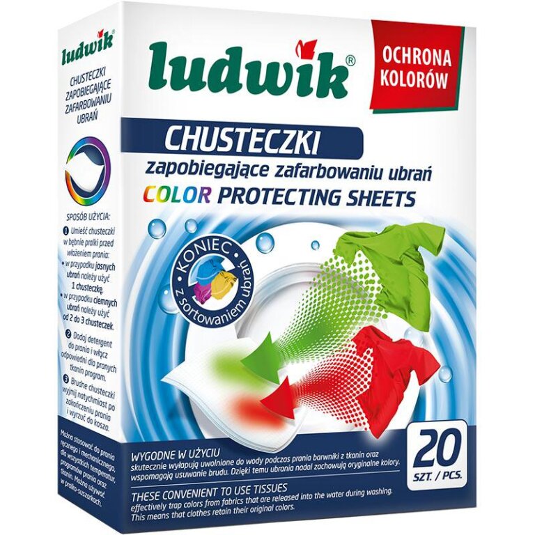 Ludwik chusteczki zapobiegające zafarbowaniu ubrań