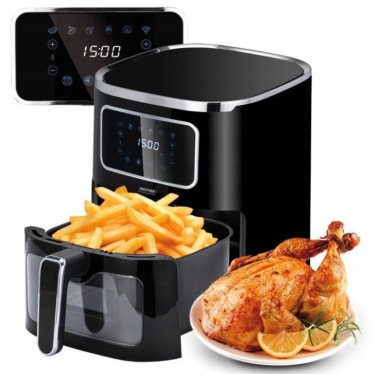 Frytkownica beztłuszczowa air fryer 5l czarna MPM MFR-09 (7)